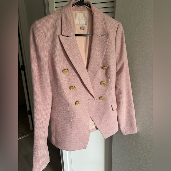 Rachel Parcell Pink tweed blazer jacket - Picture 2 of 5